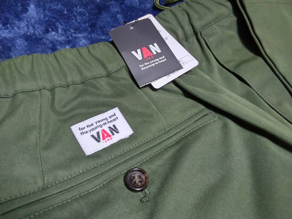 VAN JAC 店舗限定今期秋物 VANロゴノータックイージーチノパンツ