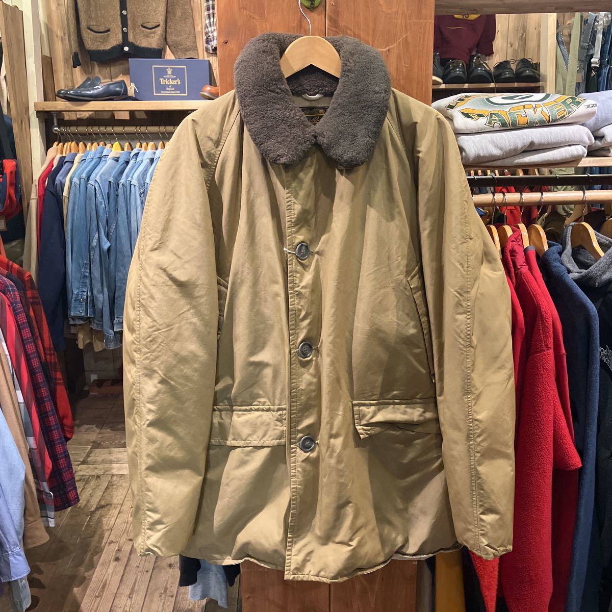 70s eddie bauer 黒タグ グースダウンジャケット　エディーバウアー　MADE IN USA デカタロンジッパー　タロン_画像1