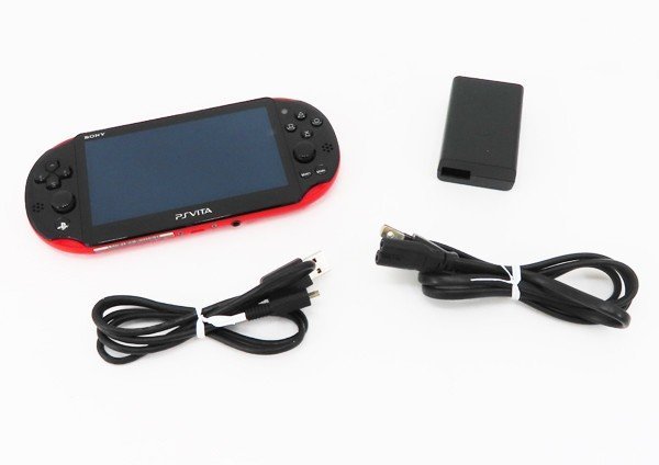 ○【SONY ソニー】PS Vita Wi-Fiモデル PCH-2000 レッド/ブラック_画像6