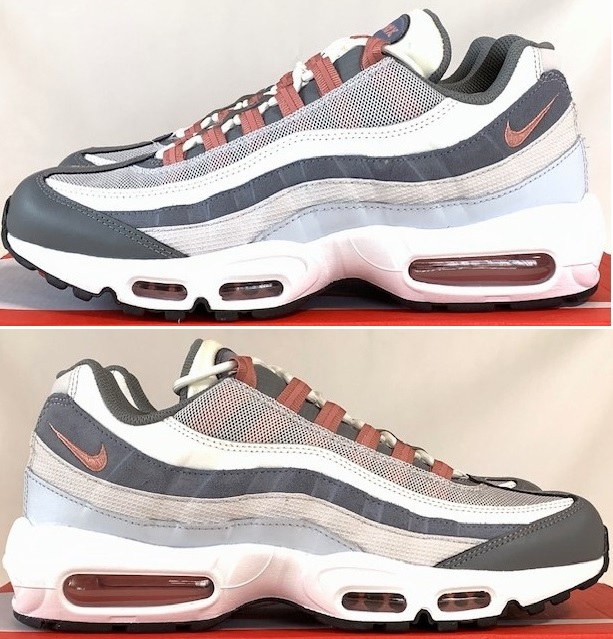 国内正規品 特価！ NIKE ナイキ AIR MAX 95 エア マックス 95 スニーカー VAST GREY/RED STARDUST 日本サイズ27cm DM0011-008 新品本物_画像2