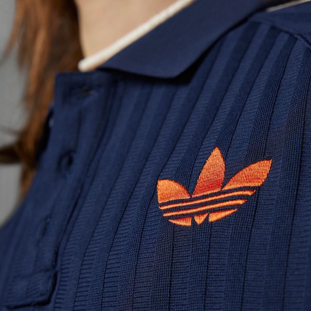 adidas アディダス オリジナルス アディカラー 70s ビンテージ ポロシャツ M adidas Originals Tシャツ 半袖 メンズ レディース ネイビー