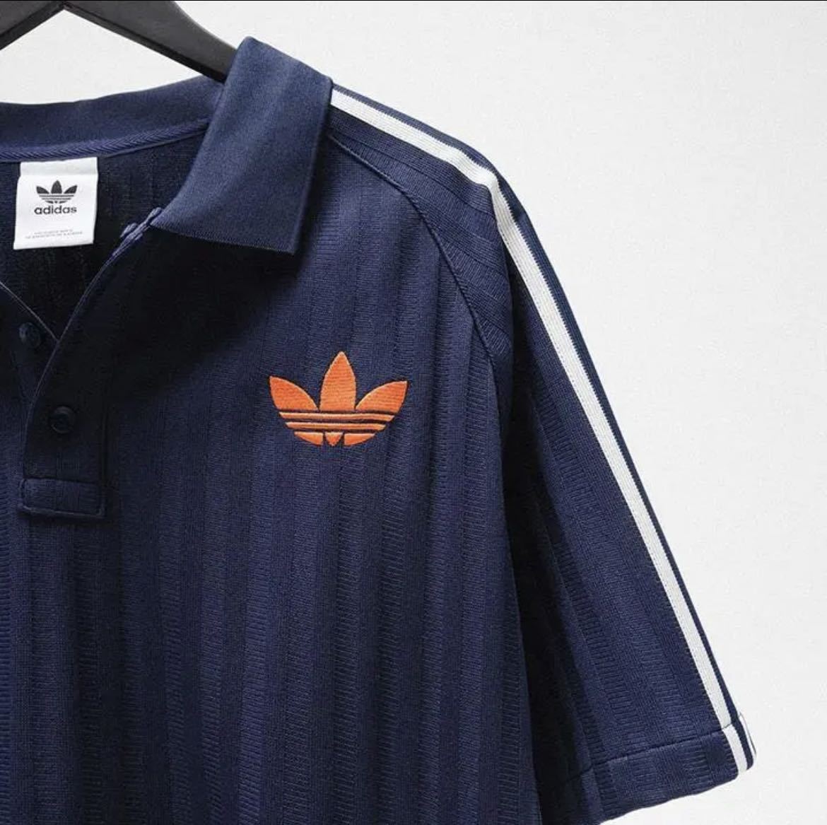 adidas アディダス オリジナルス アディカラー 70s ビンテージ ポロシャツ M adidas Originals Tシャツ 半袖 メンズ レディース ネイビー