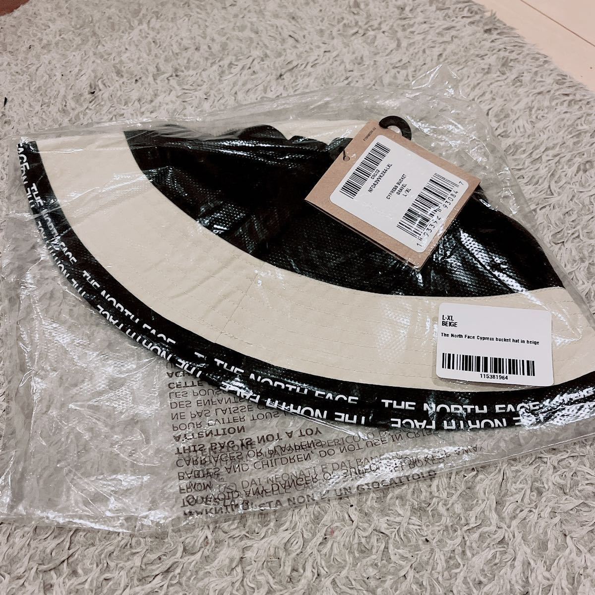 ノースフェイス バケットハット 帽子 メンズ レディース ブラック S M キャップ 日本未発売 海外限定 UVカット 紫外線対策_画像9