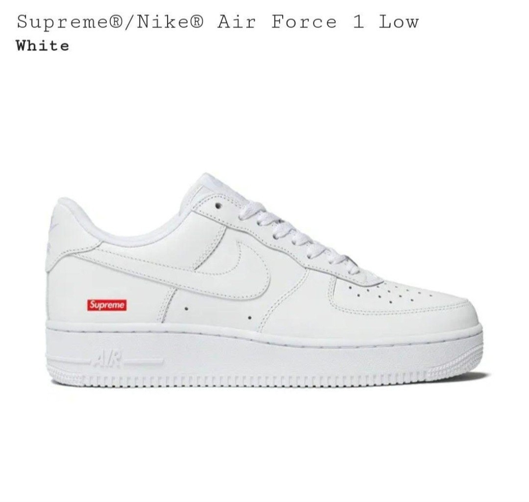 送料込★Supreme×NIKE☆Air Force 1 US9 27cm White ホワイト 白 エアフォース ナイキ シュプリーム_画像4