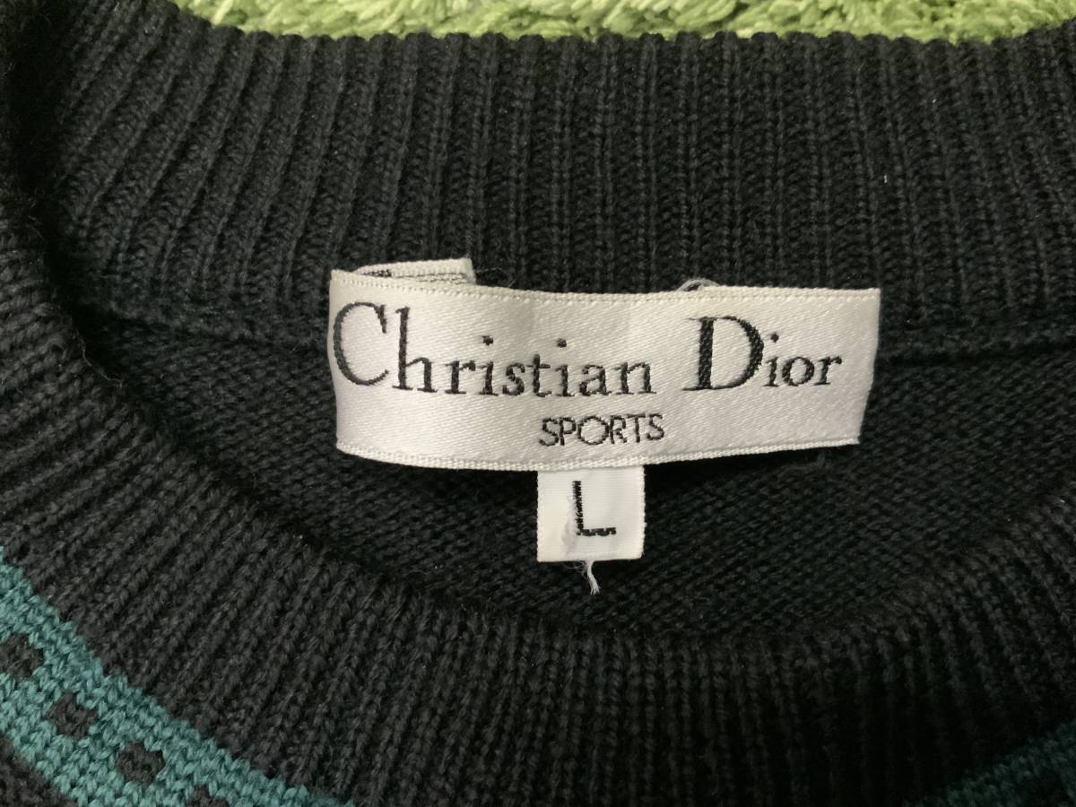 希少 90'S Christian Dior クリスチャンディオール スポーツ クルー 