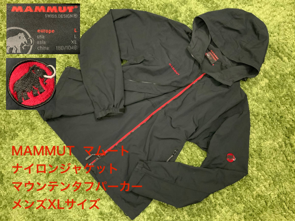 超格安価格 大きいサイズ MAMMUT ブラック 刺繍ロゴ アウトドア メンズ