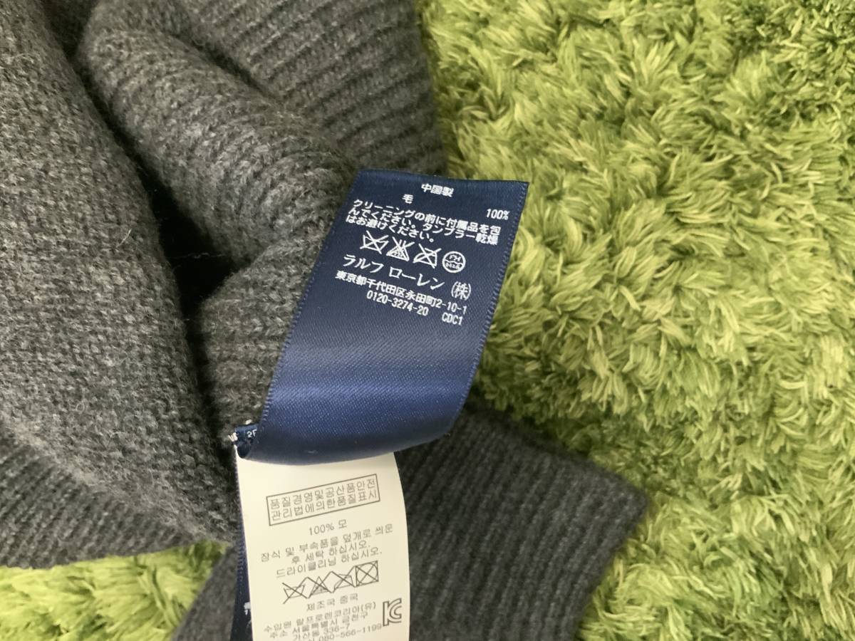 極美品 POLO RALPH LAUREN ポロ ラルフローレン ジッパー ニット