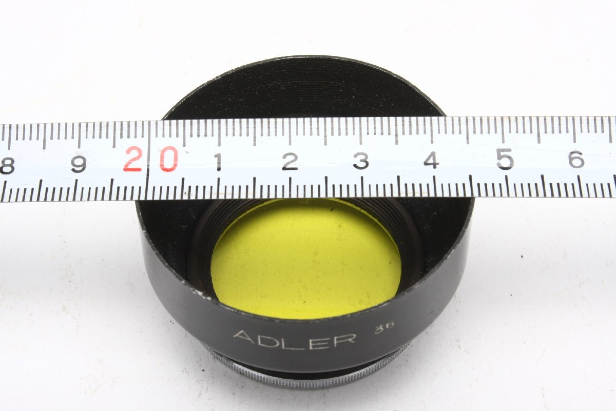 ※ ADLER アドラー 金属製 レンズフード フィルター付き フィルター径36mm メタルフード ※状態注意 PA1580_画像3