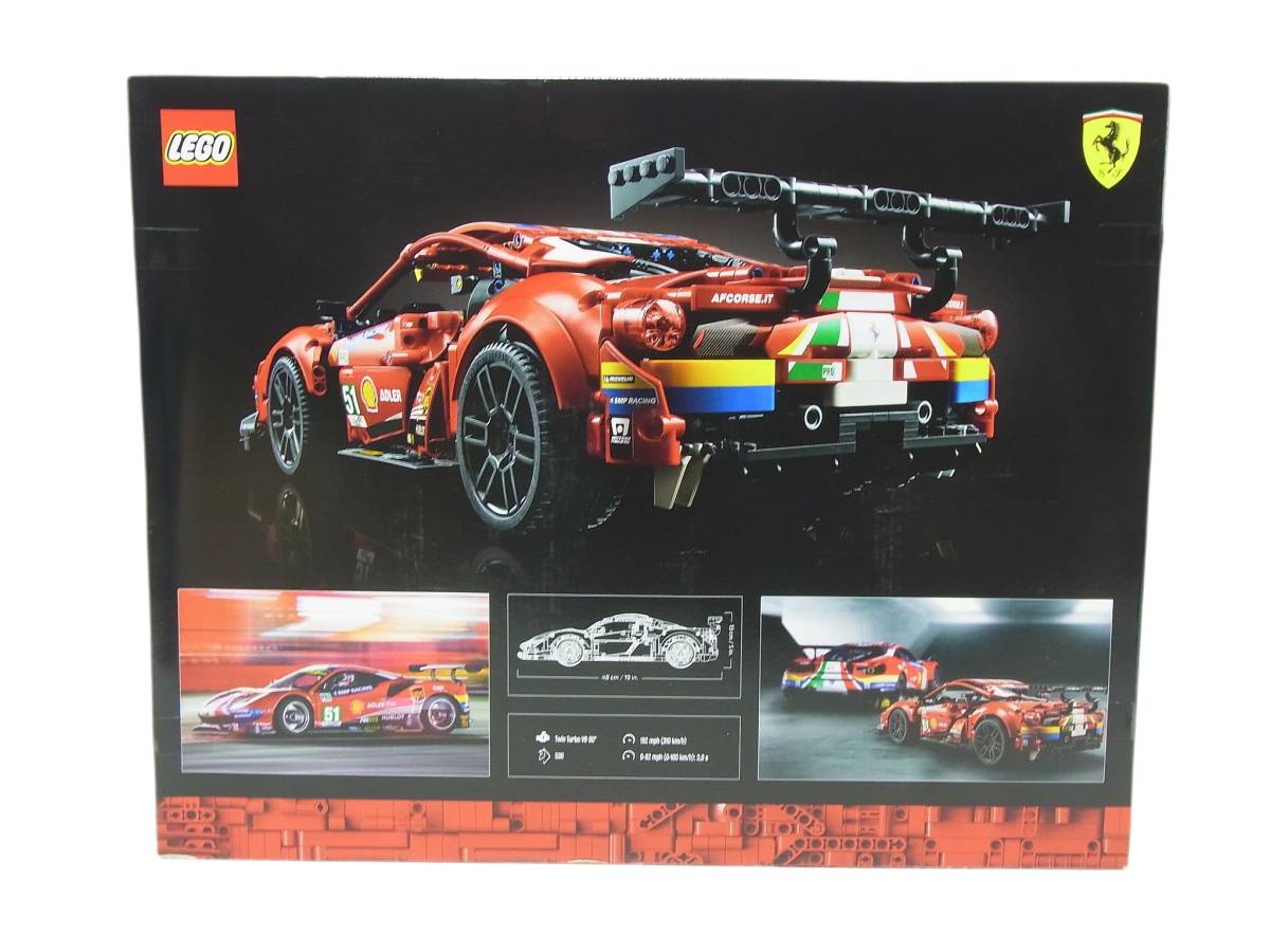 新品/未開封 レゴジャパン購入/正規品 LEGO TECHNIC フェラーリ 488 GTE AF コルセ レゴ テクニック 42125_画像9