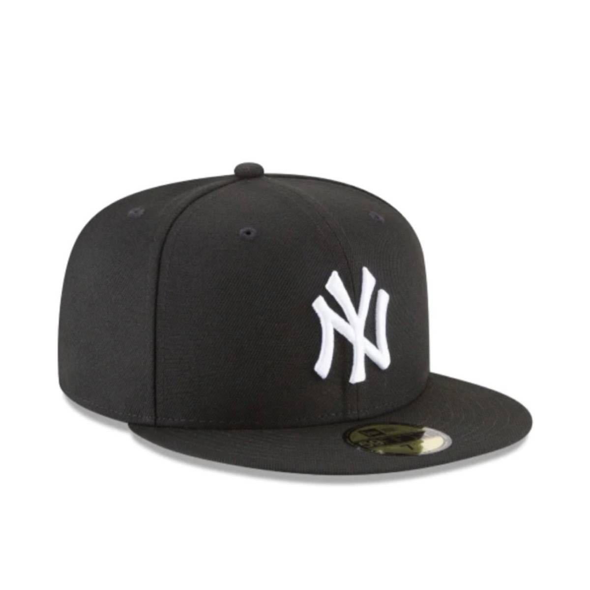 ☆正規品新品☆NEWERA 59FIFTY ニューエラ キャップ 帽子 野球帽 5950シリーズ ヤンキース ブラック×ホワイト 59.6cm ユニセックス