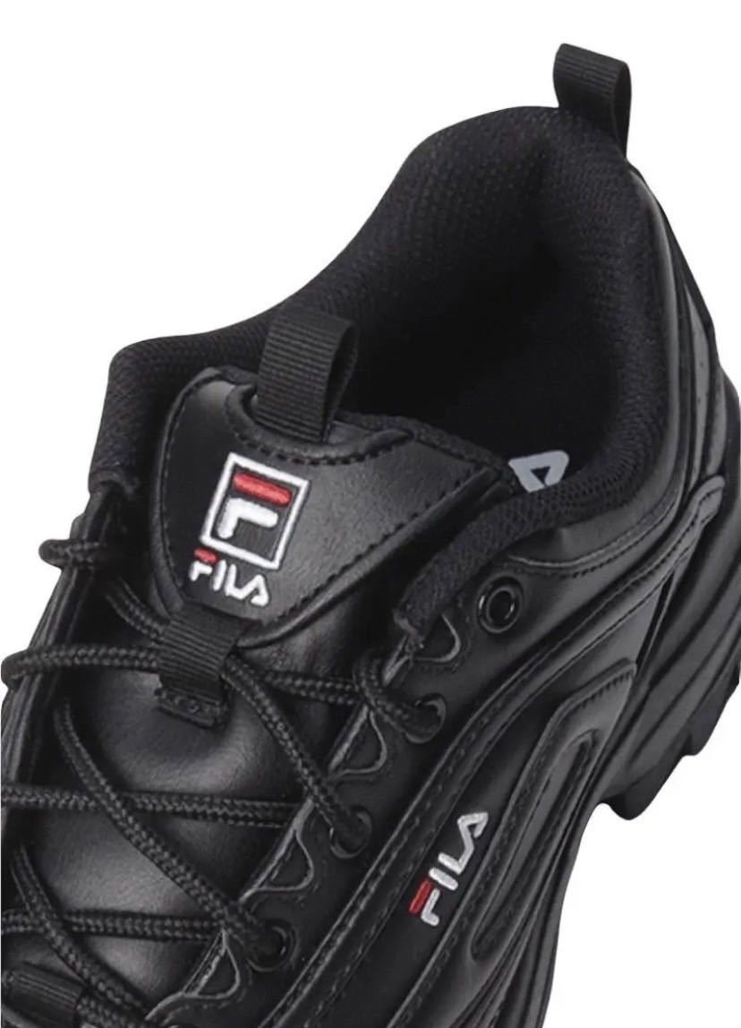 * regular goods new goods *FILA DISTORTER filler shoes WSS21098001 sneakers dist -ta- thickness bottom sole lady's black JP26.5cm