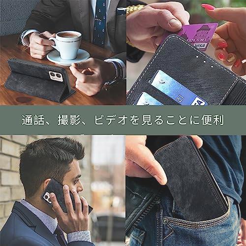 お得 Ubefuu For moto g53j 5G/moto g53y 5G ケース 手帳型 カバー moto g53j 5G/moto g53y 5G 手帳型ケース カード収納 スタンド機能_画像7