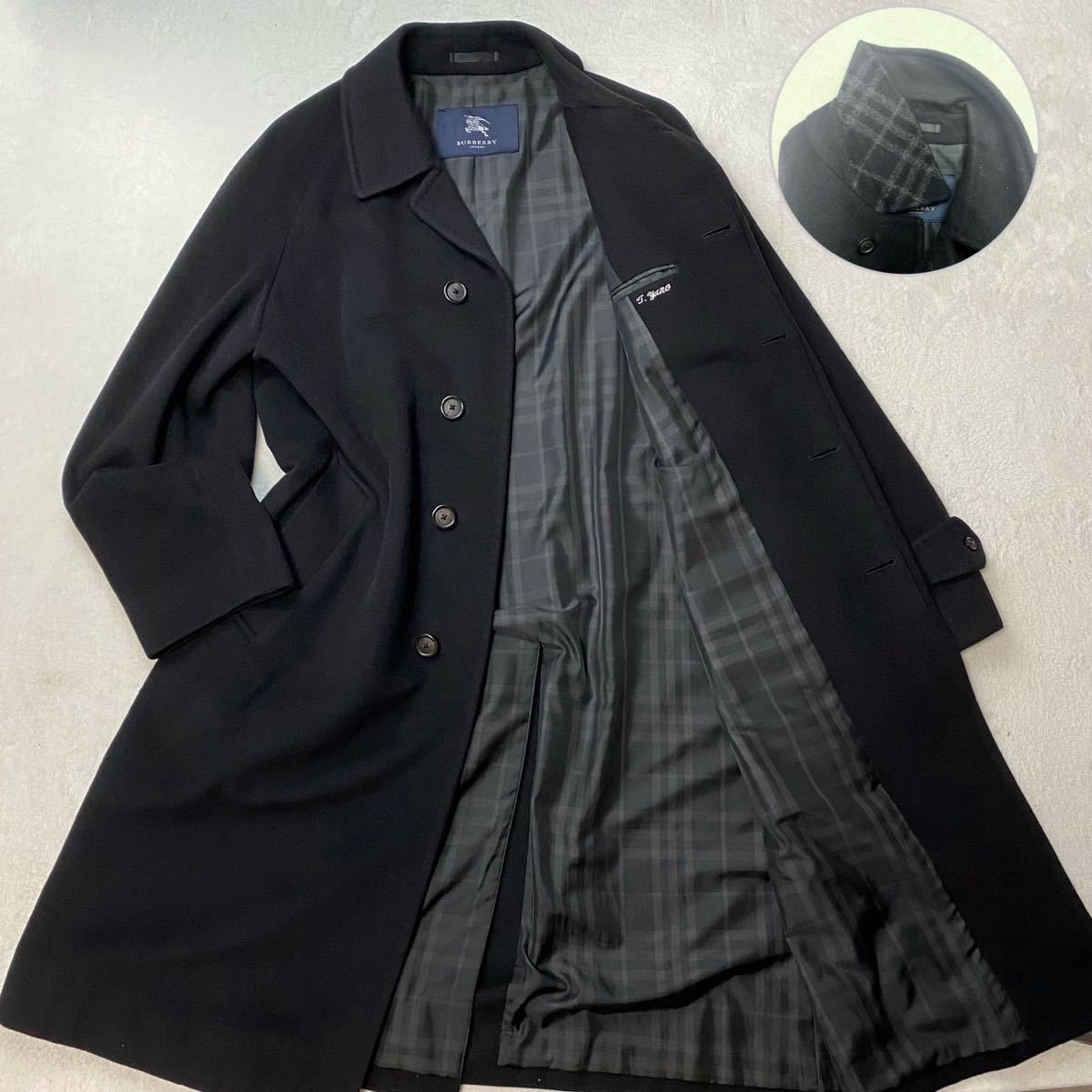 定価30万】未使用級 稀少XL!!バーバリーロンドン カシミヤ アンゴラ混