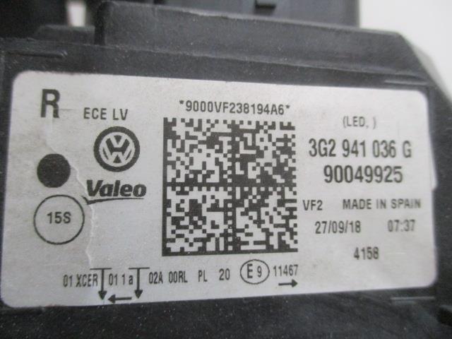 VW パサート DBA-3CCZE 右ヘッドランプ 3G2941036G 349357_画像6