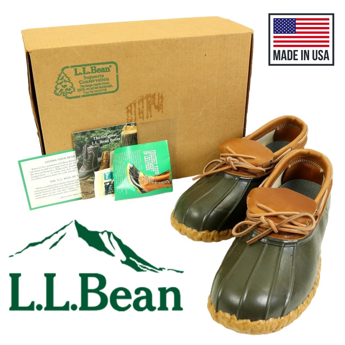 【S2949】【デッドストック】【未使用品】【USA製】L.L.Bean エルエルビーン ビーンブーツ ビンテージ サイズUS11 29cm位