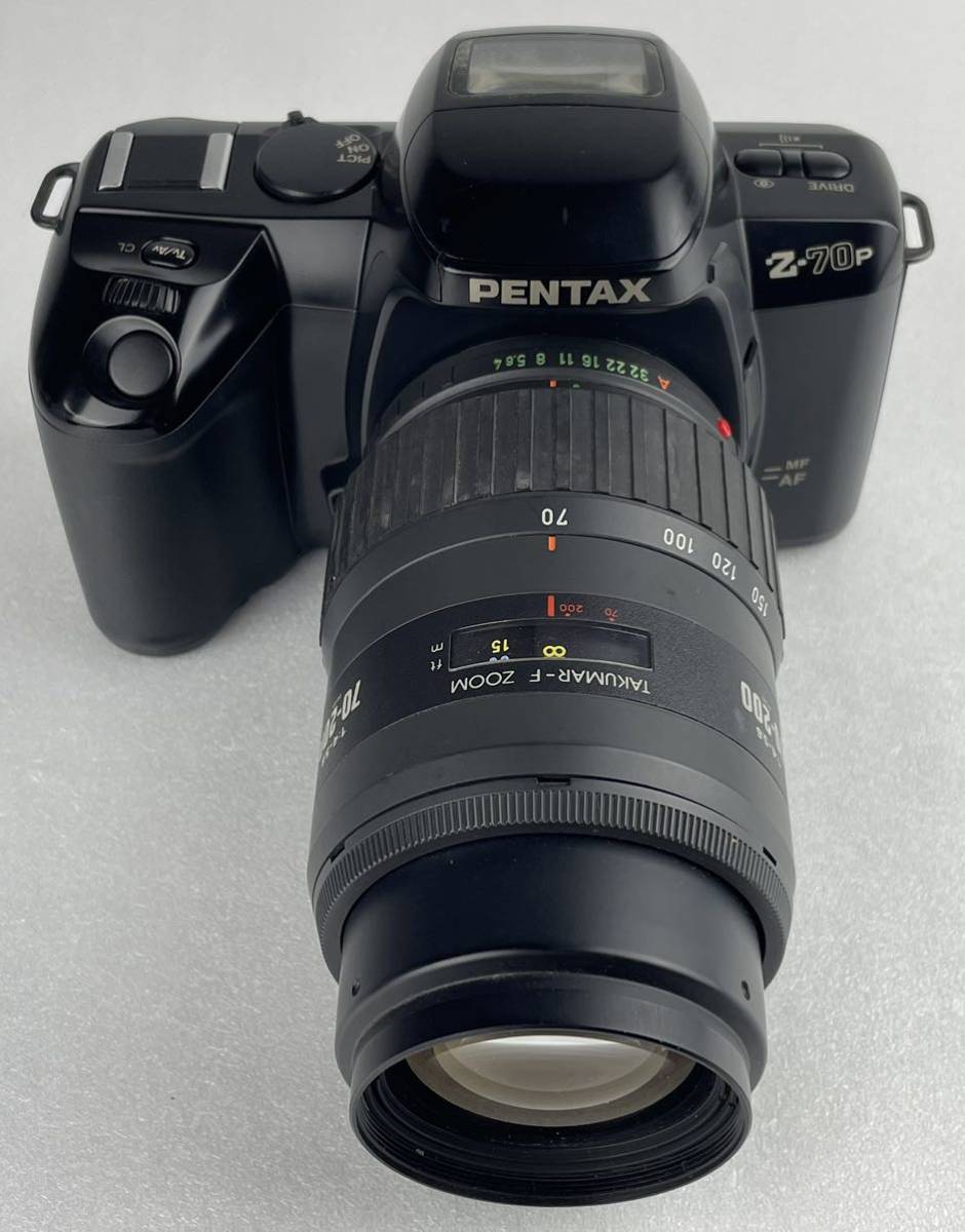 真713【PENTAX/ペンタックス】PENTAX Z−70P レンズ付き TAKUMAR−F ZOOM 1:4−5.6 70−200mm_画像1
