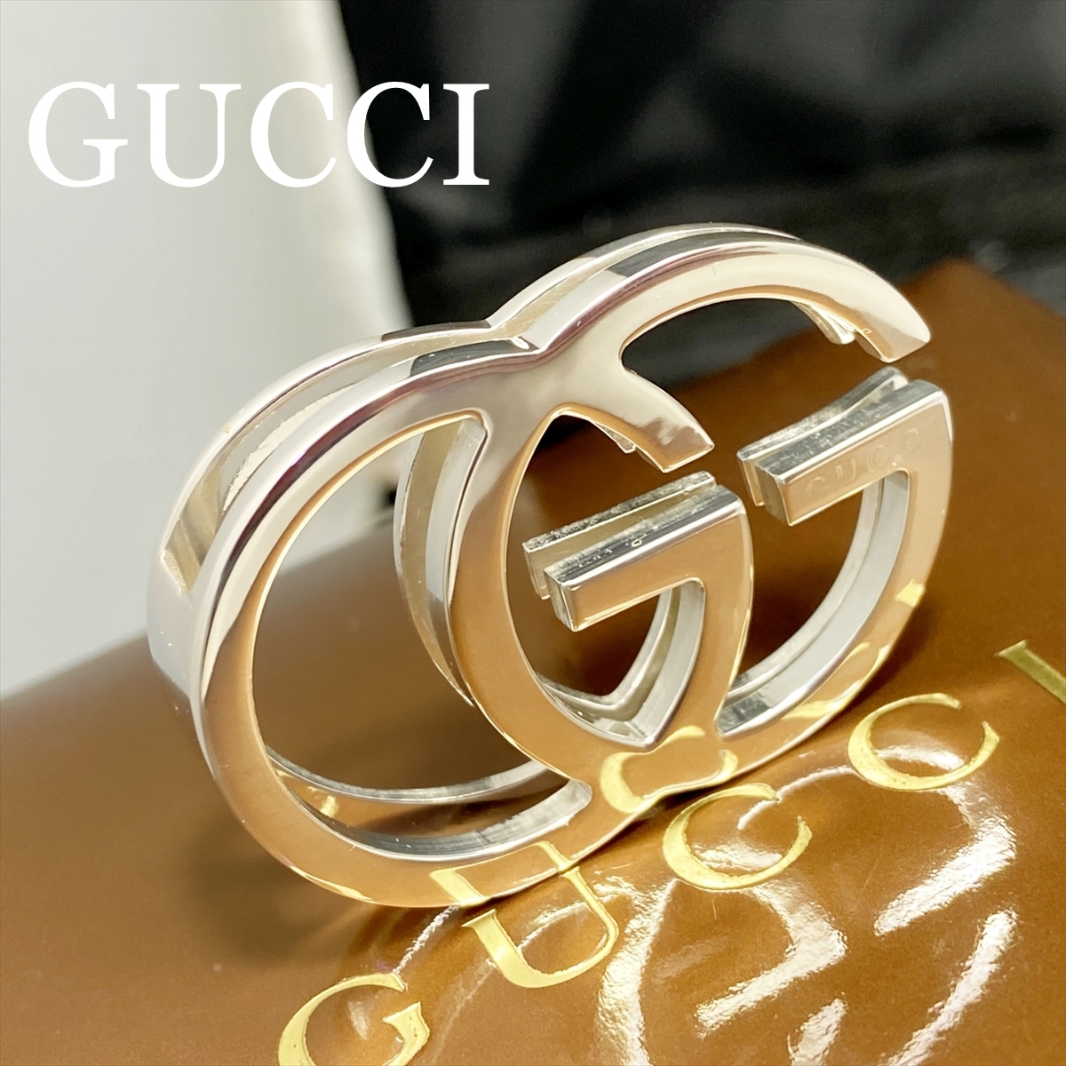 新品仕上 グッチ GUCCI インターロッキング GGロゴ シルバー マネークリップ