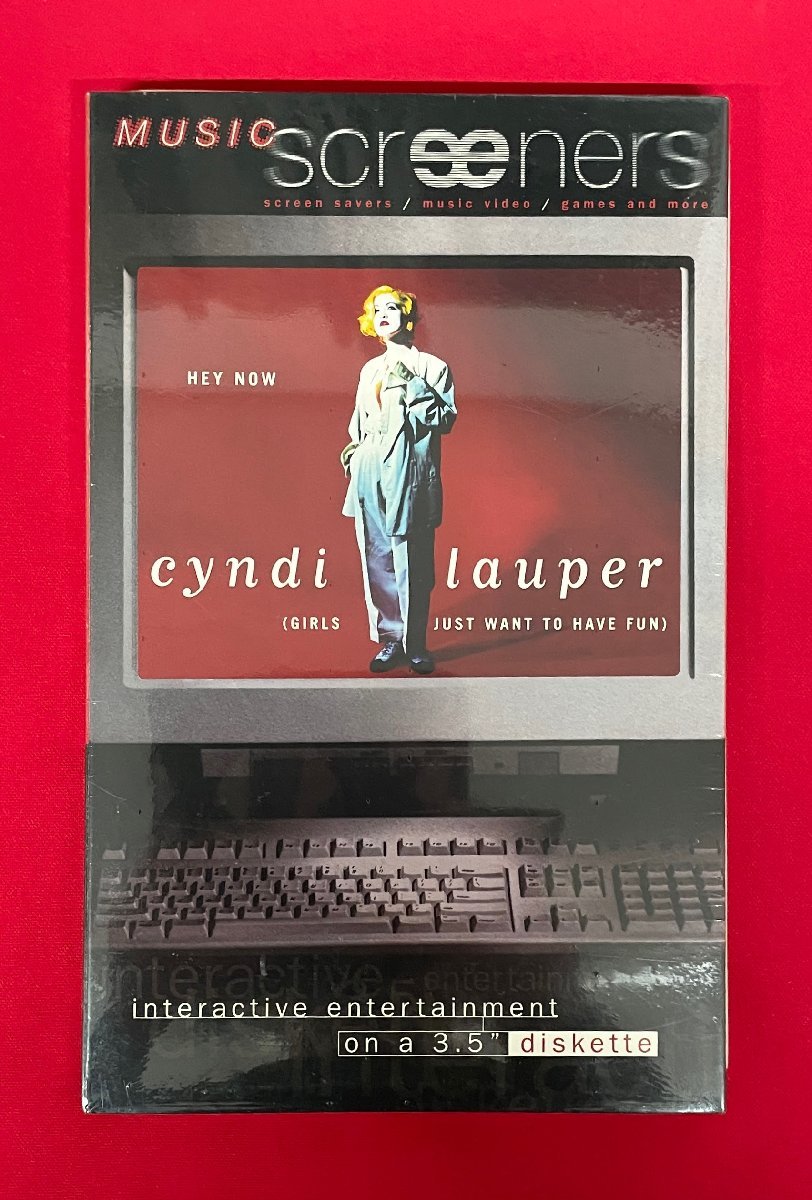 cyndi lauper シンディ・ローパー MUSIC Screeners screen savers/music video/games and more for Windows 未開封 当時モノ 希少 　D1820_画像1