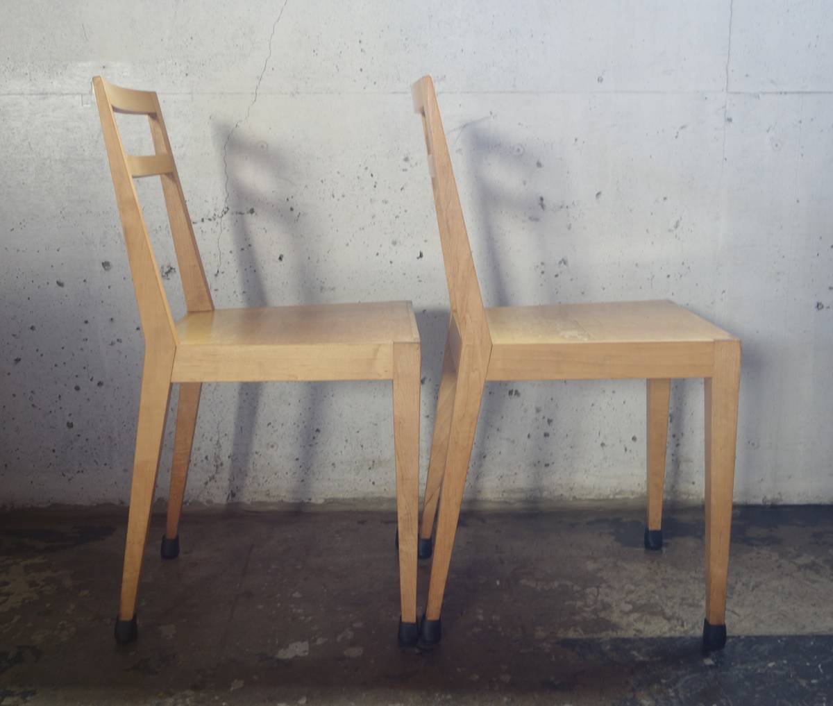 レトロファニチャー　当時物 ＊IDE’E　IDEE　イデー＊木製椅子　ダイニングチェア　ウッドチェア　2点　ナチュラル系　 ＊デザイナーズ　_画像8