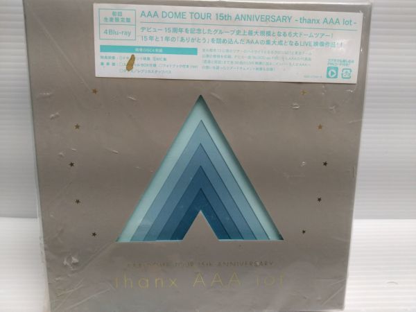 Y27-231008-17 AAA DOME TOUR 15th ANNIVERSARY thanx AAA lot Blu-ray4枚組 初回生産限定盤 中古品 2021/12/12 東京ドーム公演_画像1