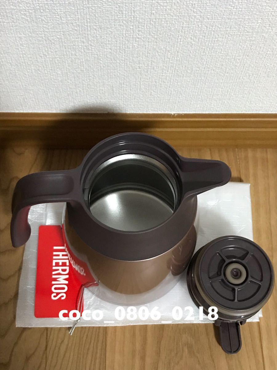 ♪THERMOS サーモス ステンレスポット 1L カカオ THV-1001 未使用【長期保管】外箱シミ汚れあり_画像5