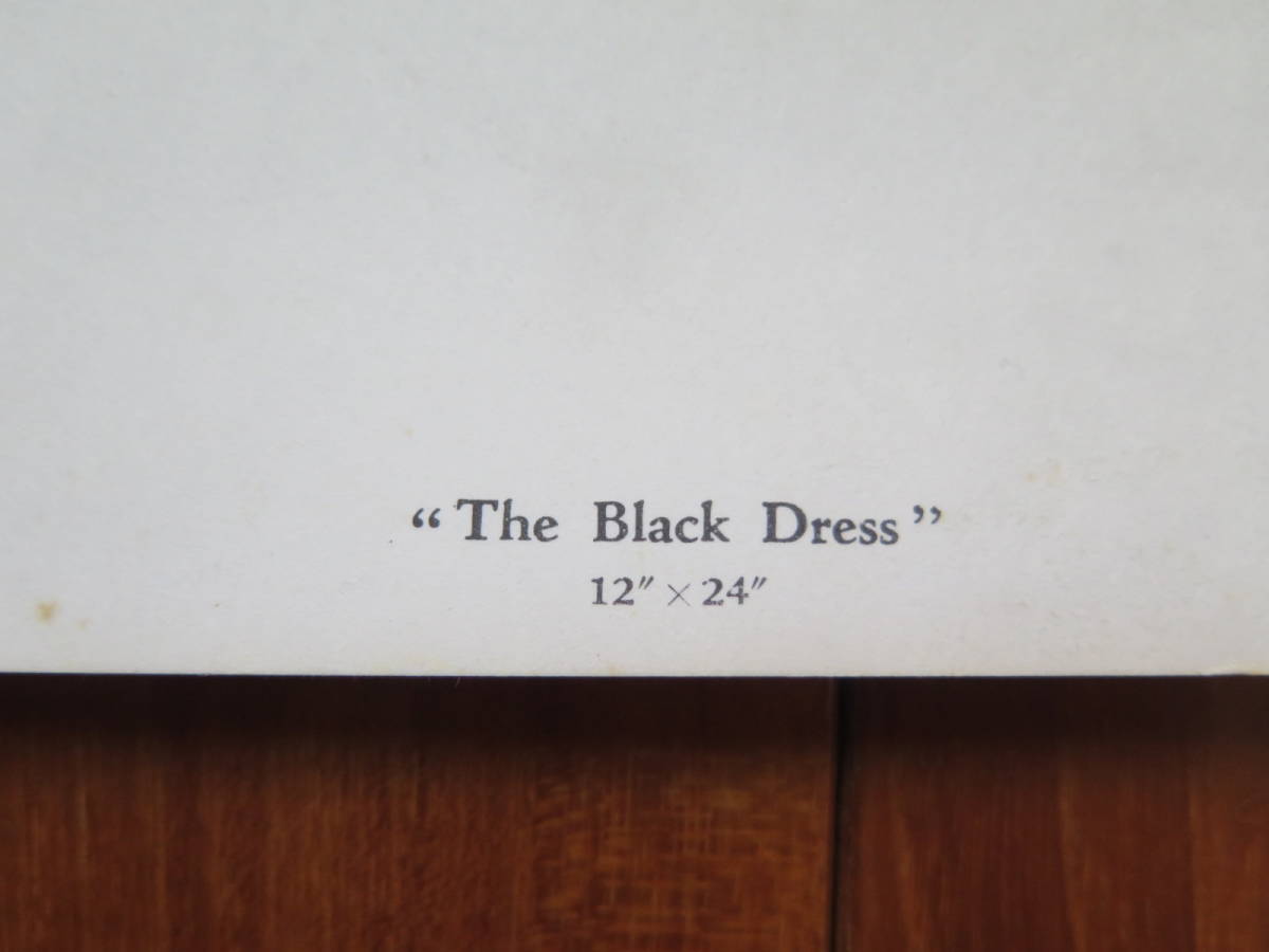 ポスター① マーガレット・キーン Margaret Keane「The Black Dress」★60’s ミッドセンチュリー レトロ ビッグ・アイズ ティム・バートン_画像7