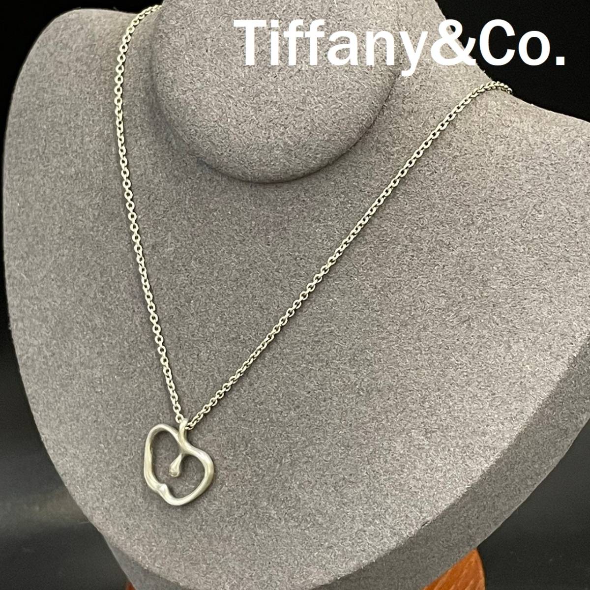 【人気】Tiffany&Co. / ティファニー エルサペレッティ アップル ネックレス SV925 シルバー アクセサリー/2134922/CDK49-4_画像1