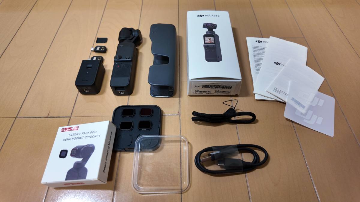 DJI Pocket 2 ＋Do-It-Allハンドル＋社外NDフィルター【中古】_商品内容