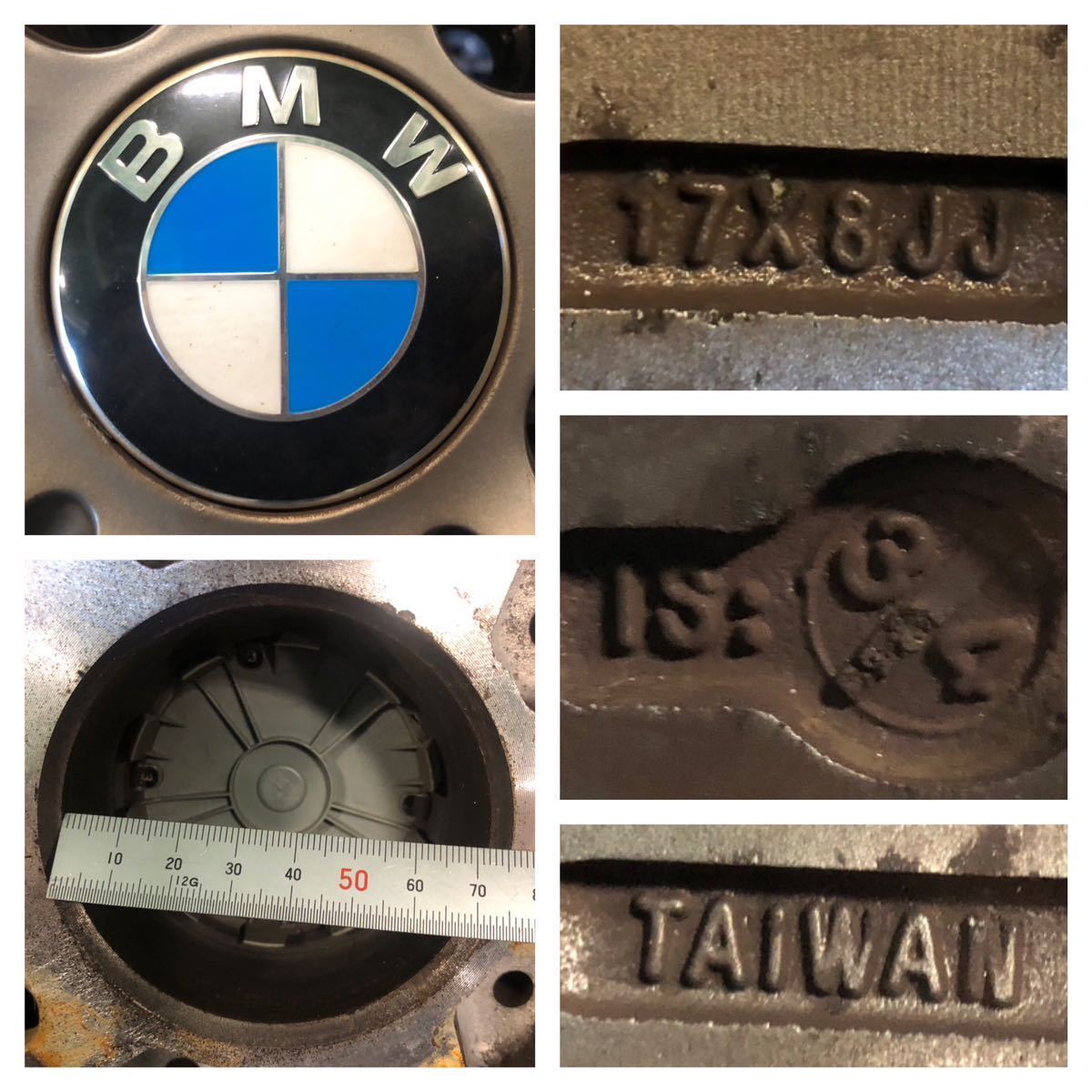 NT291 中古 BMW用 ホイール 17×8J +34 PCD 120 WINRUN R330 2021年製 タイヤ 225/50R17 4本 セット【BMW 3シリーズ】_画像9