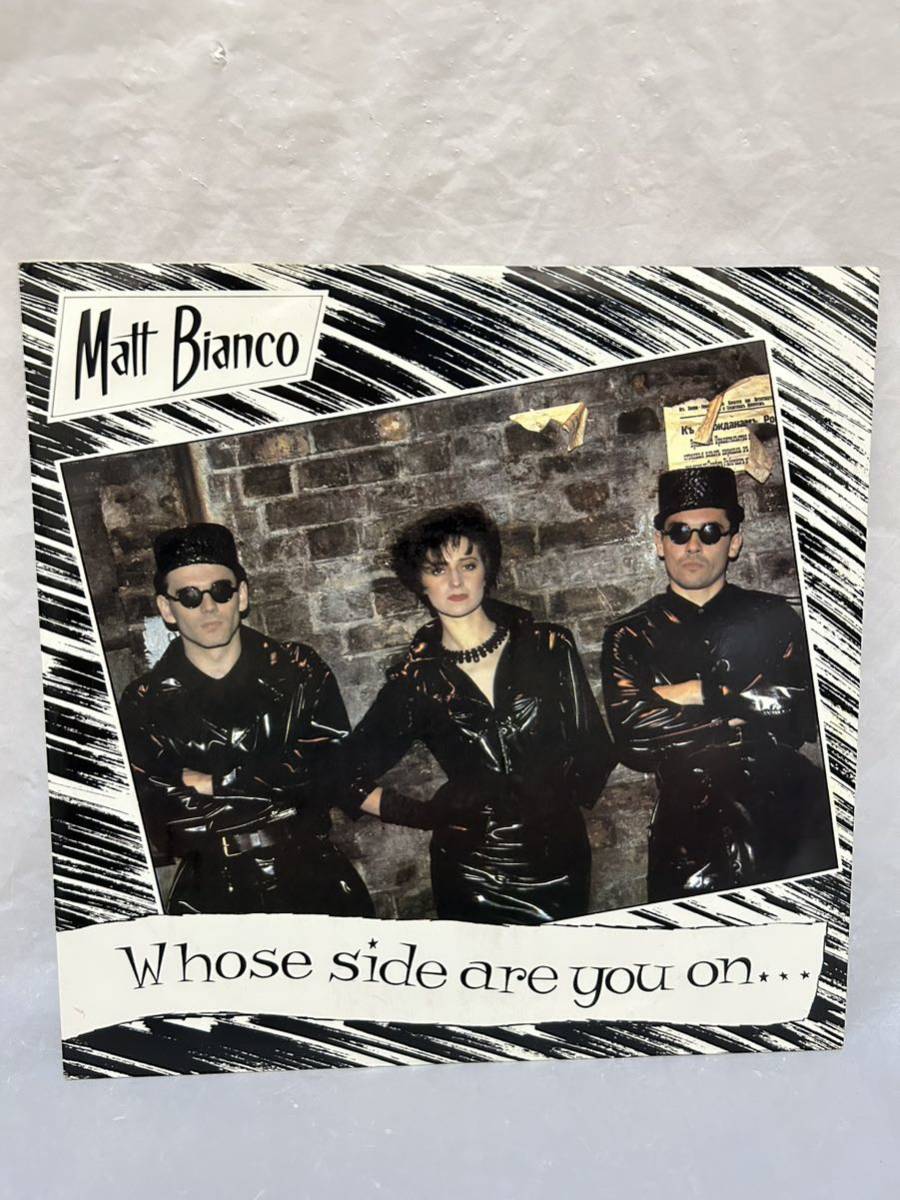 ◎N225◎LP レコード MATT BIANCO マット・ビアンコ/whose side are you on フーズ・サイド・アー・ユー・オン/249319-0/EU盤_画像1