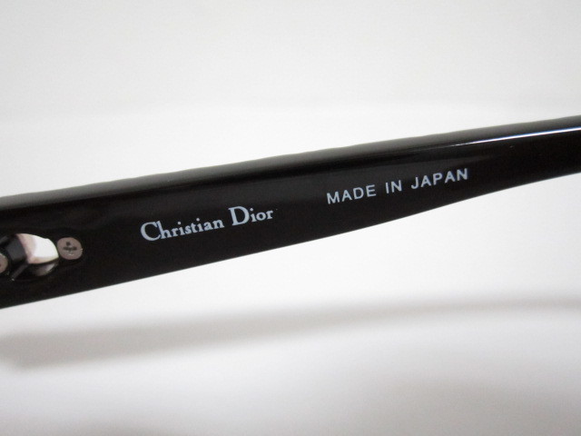 H◆Christian Dior　CD7731J　3YG　TITAN　クリスチャンディオール　オーバル型　シルバーｘブラック系　眼鏡　程度良品_画像3