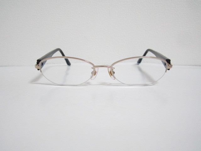 H◆Christian Dior　CD7731J　3YG　TITAN　クリスチャンディオール　オーバル型　シルバーｘブラック系　眼鏡　程度良品_画像9