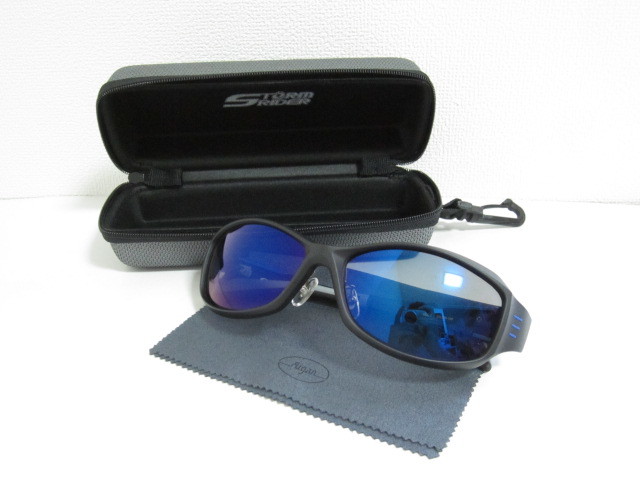 ◆STORM RIDER　SR-010-P　COL.1　ストームライダー　偏光サングラス　眼鏡　ケース・クロス付き　極美品！