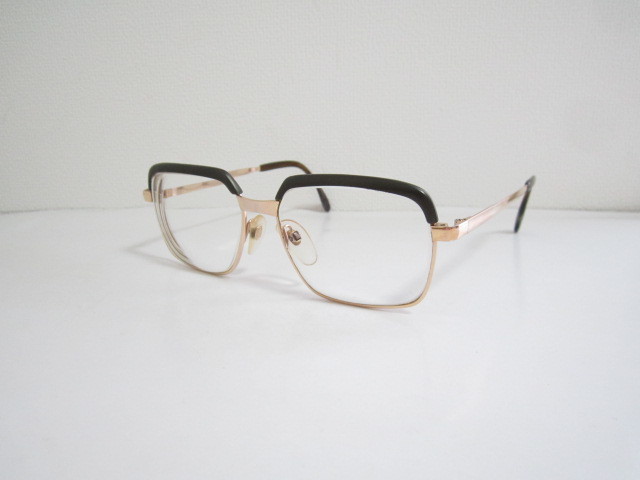 黒箱◆ビンテージ　レトロ　RODENSTOCK　CORREL　1/20　10K　金張り　ローデンストック　ウェリントン型　眼鏡　程度良品_画像1