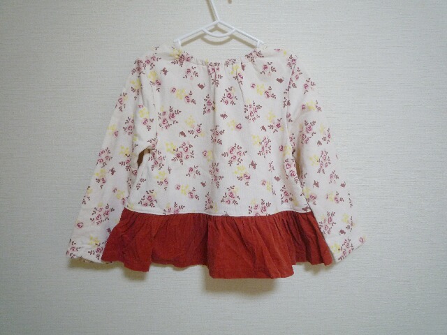 bi Kett Club reverse side nappy sweatshirt ... flower red 120cm Kim rattan 