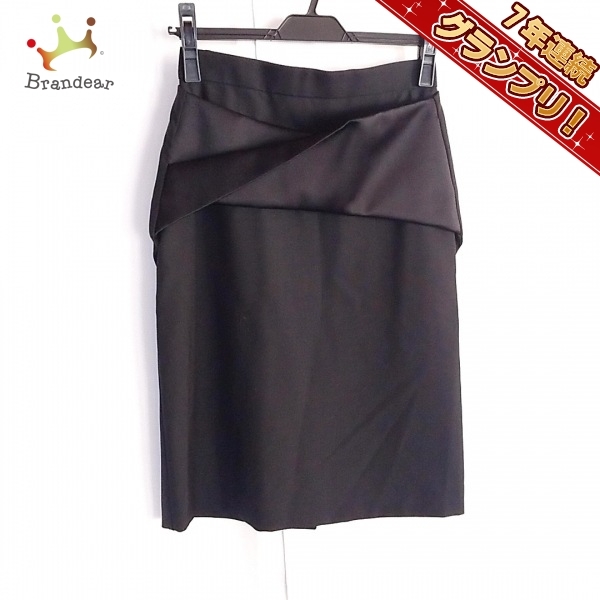 バレンシアガ BALENCIAGA スカート サイズ36 S - 黒 レディース ひざ丈 美品 ボトムス