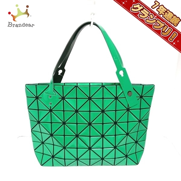 バオバオイッセイミヤケ BAOBAO ISSEYMIYAKE ハンドバッグ BB31-AG531 - PVC(塩化ビニール)×コットン×ナイロン×ポリウレタン グリーン_画像1