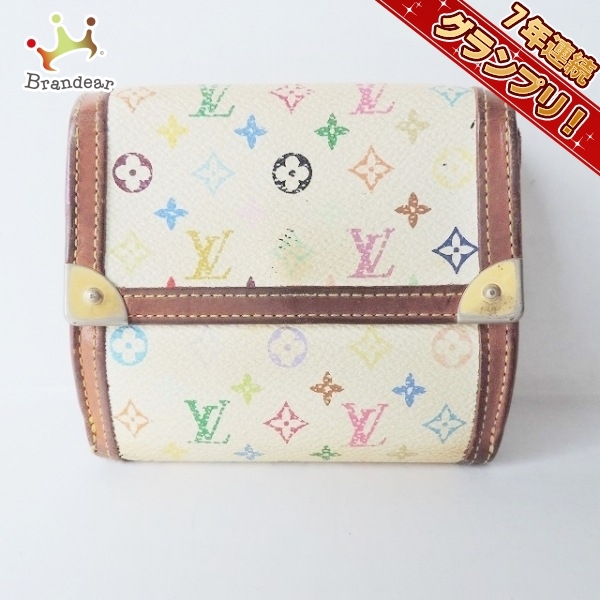 ルイヴィトン LOUIS VUITTON Wホック財布 M92983 ポルトモネビエカルトクレディ モノグラム・マルチカラー キャンバス ブロン TH0016 財布_画像1