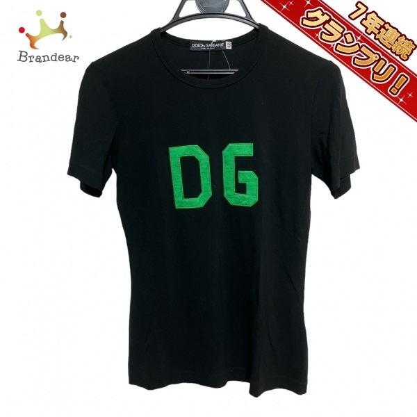 ドルチェアンドガッバーナ DOLCE&GABBANA 半袖Tシャツ サイズ42 M - 黒