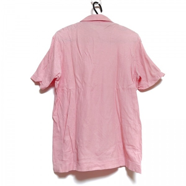 マッキントッシュロンドン MACKINTOSH LONDON 半袖ポロシャツ サイズL - ピンクオレンジ×アイボリー メンズ トップス_画像2