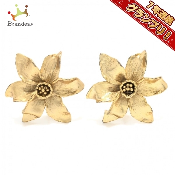 ケンゾー KENZO イヤリング - 金属素材 ゴールド フラワー(花) 美品 アクセサリー（耳）_画像1