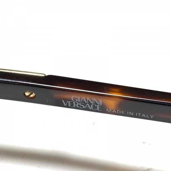 ヴェルサーチ VERSACE MOD.S88 - プラスチック×金属素材 ダークブラウン×ゴールド サングラス_画像4