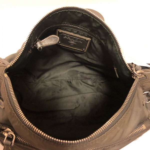 送料無料/新品】 プラダ PRADA バッグ 美品 革タグ ダークグレー