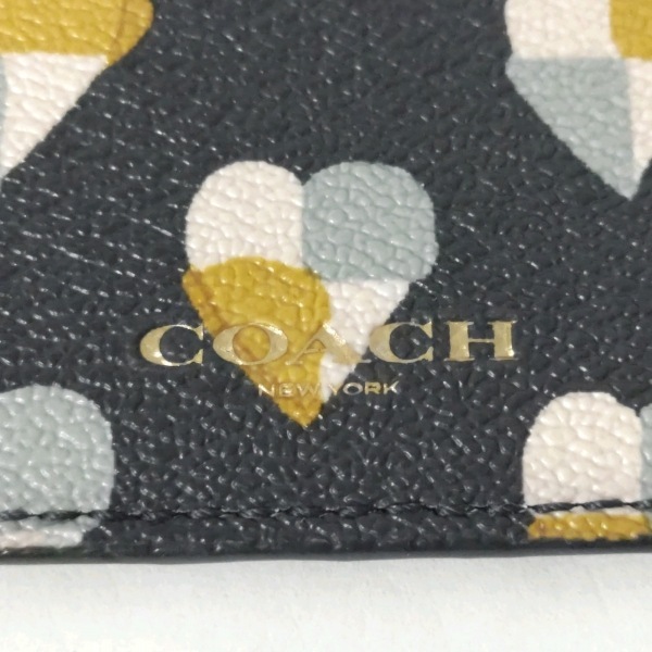 コーチ COACH - PVC(塩化ビニール) ダークネイビー×ライトブルー×マルチ 美品 ポーチ_画像5