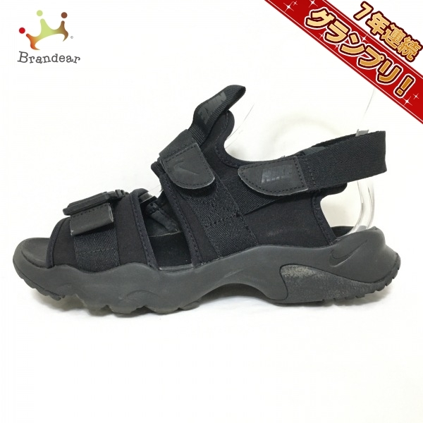 ナイキ NIKE サンダル 25 CV5515-002 キャニオン 化学繊維 黒 レディース 靴