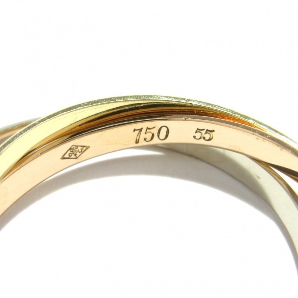 超人気の Cartier 磨き済み□カルティエ 3連リング アクセサリー(指