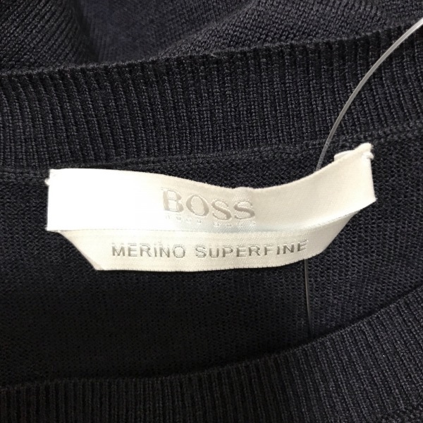 ヒューゴボス HUGOBOSS チュニック - ダークネイビー レディース クルーネック/長袖/ニット ワンピース_画像3