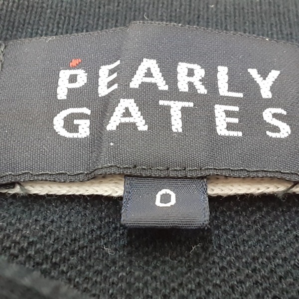 パーリーゲイツ PEARLY GATES 半袖ポロシャツ サイズ0 XS - 黒×白×マルチ レディース トップス_画像3