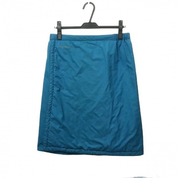 モンベル mont-bell 巻きスカート サイズL - カーキ×ブルー レディース ひざ丈/中綿/キルティング/リバーシブル ボトムス_画像3
