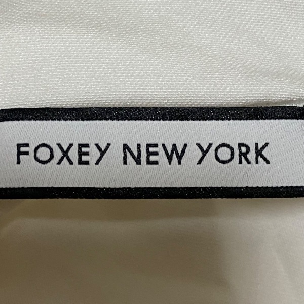 フォクシーニューヨーク FOXEY NEW YORK 半袖カットソー サイズ38 M - 白 レディース トップス_画像3